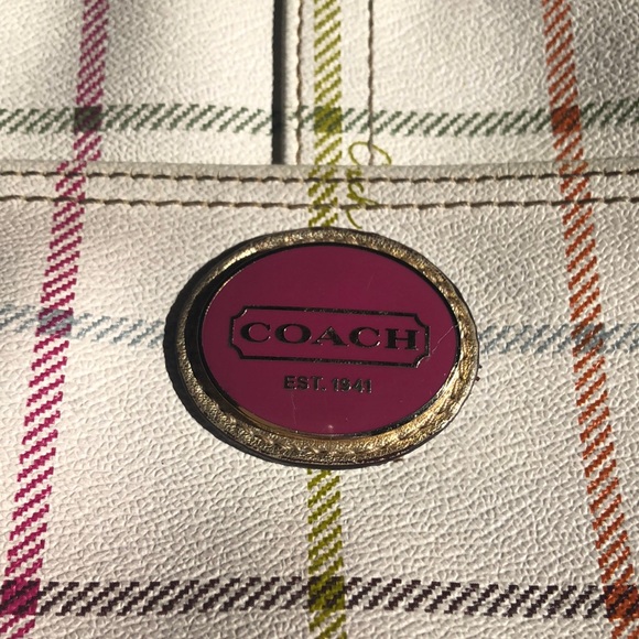 Coach Peyton Tattersail Purse # K1173-F19174 - Picture 2 of 13